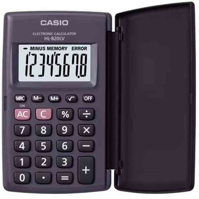 Casio HL-820LV Portable 8 Digit Calculator